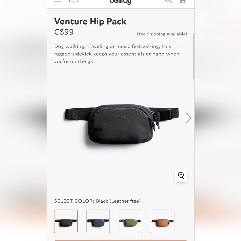 Bellroy Venture Hip Pack (small)